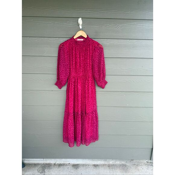 Eshakti Wayward Francis leopard print midi dress - Picture 1 of 7